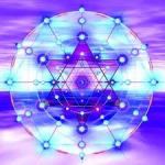 estrella con circulos de colores