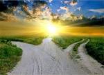 carreteras hacia la luz solar